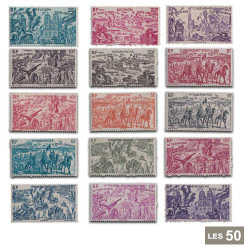 90 timbres série du Tchad...
