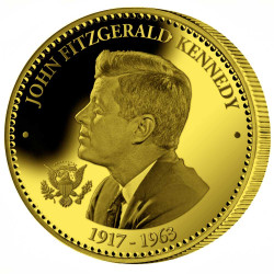 John Fitzgerald Kennedy dorée