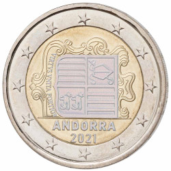 2 Euro Andorre 2021 hologramme