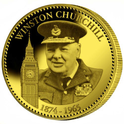 Winston Churchill dorée