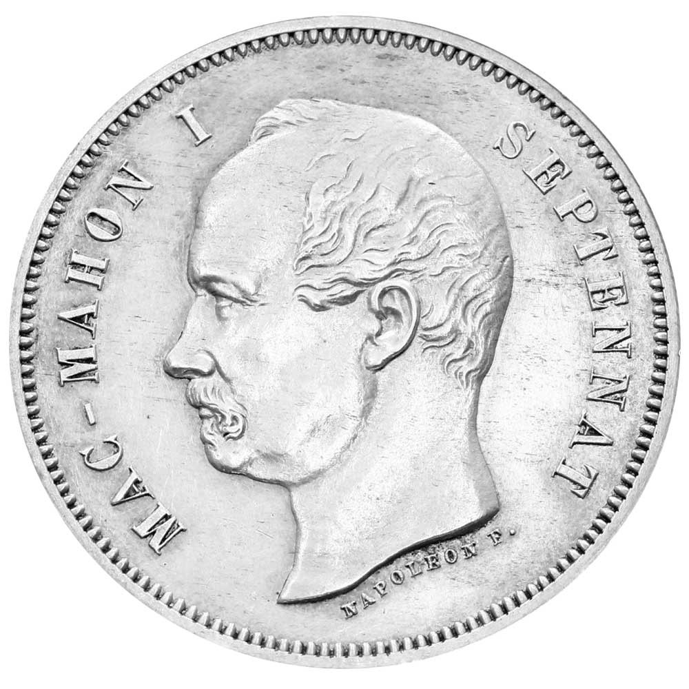 5 Francs Argent 1874 - Essai - Mac-Mahon - IIIe République
