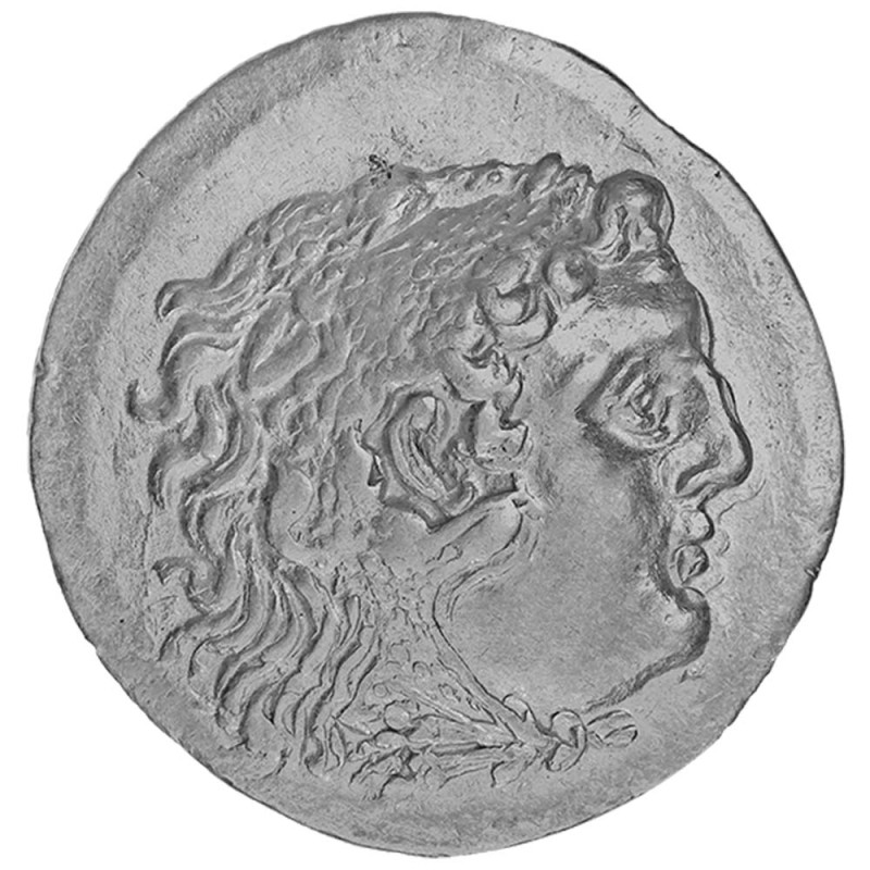 Collier Pièce De Monnaie Grèce – 100 Drachmes Alexandre Le Grand – Cordon Noir
