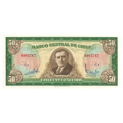 50 Escudos Chili 1962