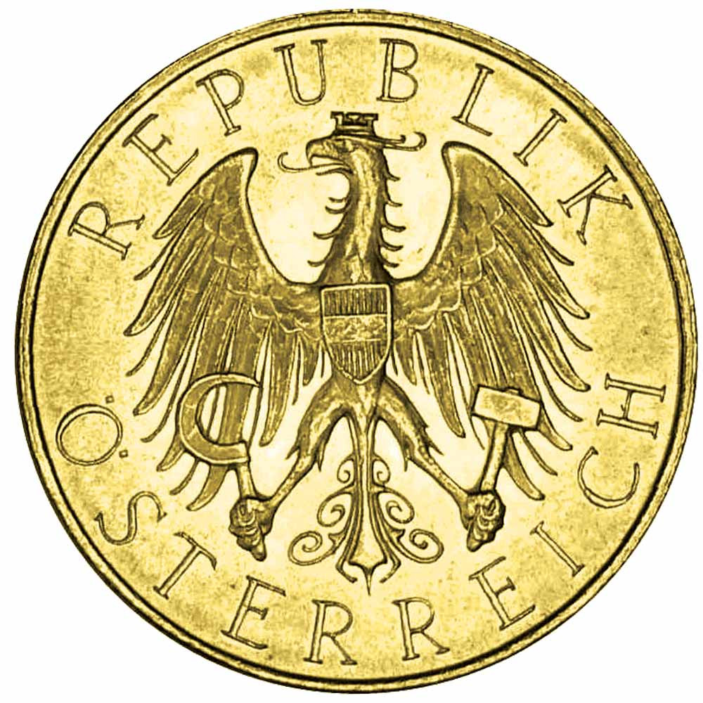 25 Schillings Or Autriche 1926-1934