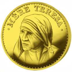 Mère Teresa dorée