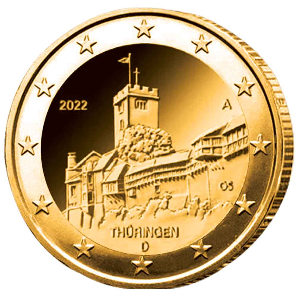 2 Euro Allemagne 2022 - Château de Wartbourg
