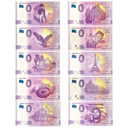 Lot 10 Billets Souvenir