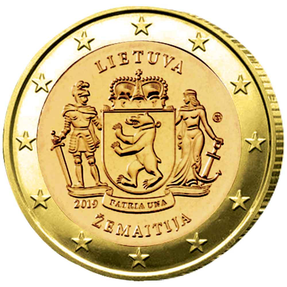2 Euro Lituanie 2019 Samogitie dorée