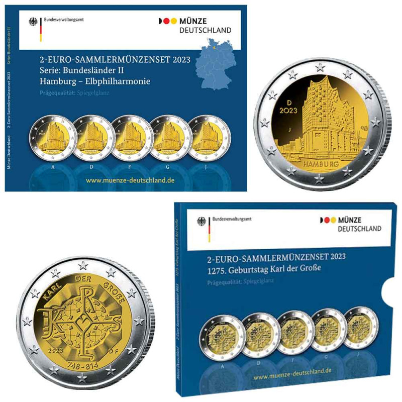 Séries d'Euros Brillant Universel - Trésor du Patrimoine