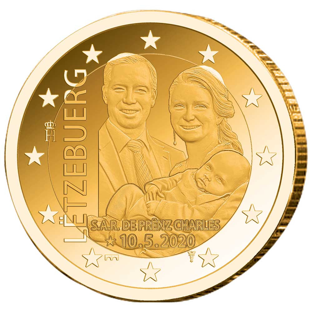 2 Euro Luxembourg Charles 2020 dorée