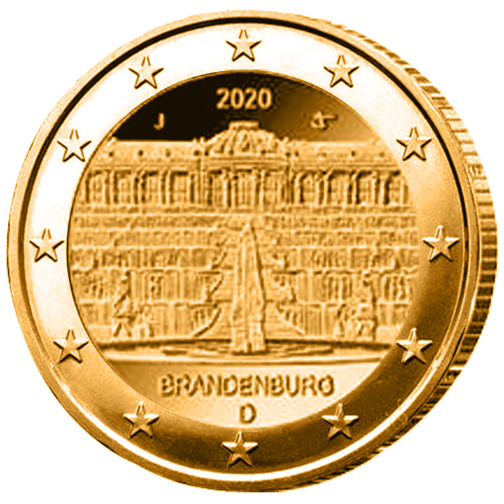 2 Euro Allemagne Sans-Souci 2020 dorée