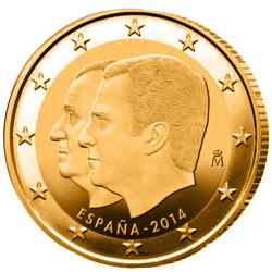 2 Euro Espagne Felipe VI...