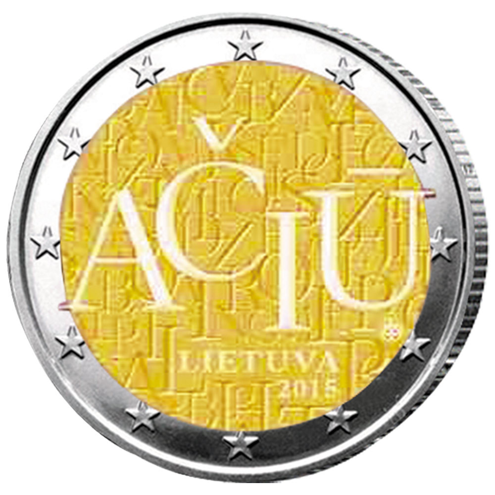2 Euro Lituanie 2015 - Langue lituanienne