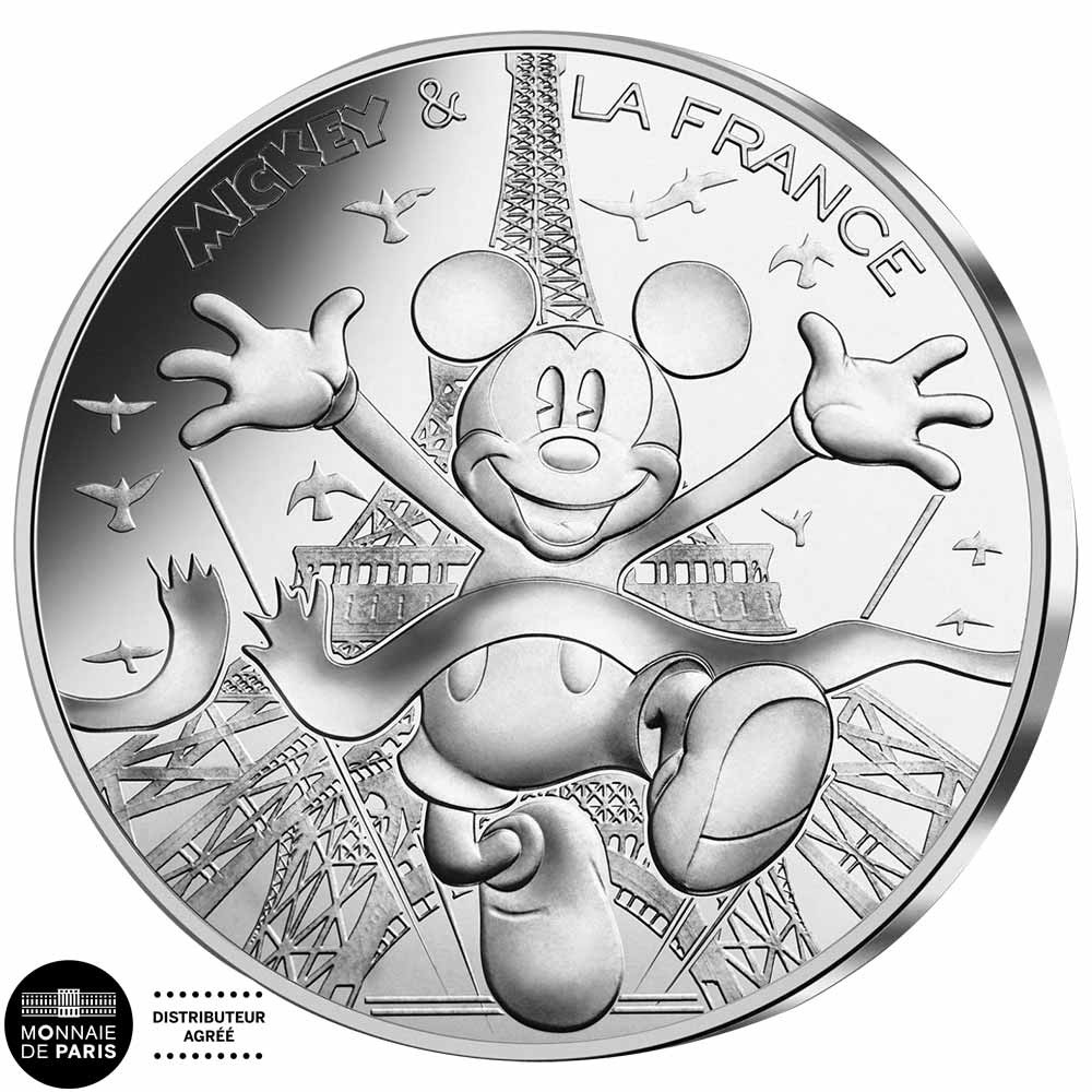 10 Euro Argent France 2018 - Mickey