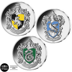 Lot 3 x 10 Euro Argent France 2022 colorisée Harry Potter