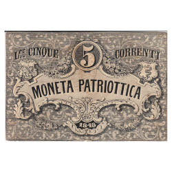5 Lire Venise 1848