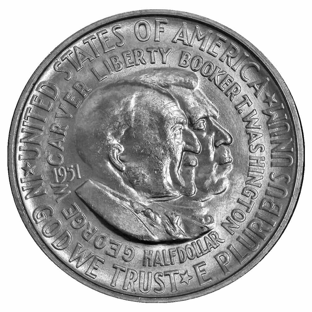 1/2 Dollar Argent USA 1951-1954 - Washington Carver