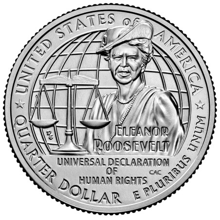 Le 1/4 Dollar USA 2023 Eleanor Roosevelt offert*