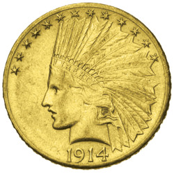 10 Dollars Or USA - Tête d'Indien