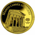 La Maison Carrée de Nîmes dorée