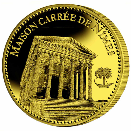 La Maison Carrée de Nîmes dorée