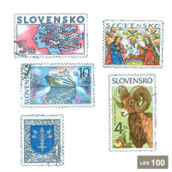 100 timbres Slovaquie