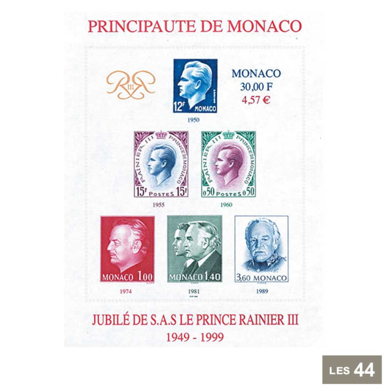 Super Offre Timbres Monaco Neufs En Euros 1999-2001 - Pour Faciale, Collection Philatélie