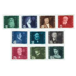 10 timbres Liechtenstein 1948