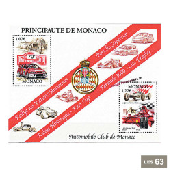 63 timbres Monaco 2002