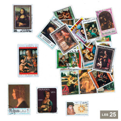 25 timbres Léonard de Vinci