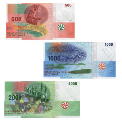 Lot 3 billets Comores...