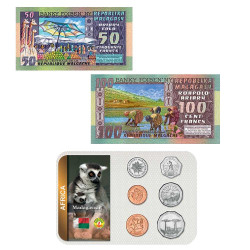 Lot monnaies de Madagascar
