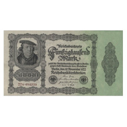 50 000 Marks Allemagne 1922