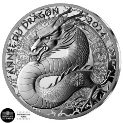 Pièce de monnaie en Argent 20 Euro g 1 Millésime 2024 DRAGON - La