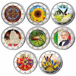 Lot 8 x 2 Euro 2023 colorisées