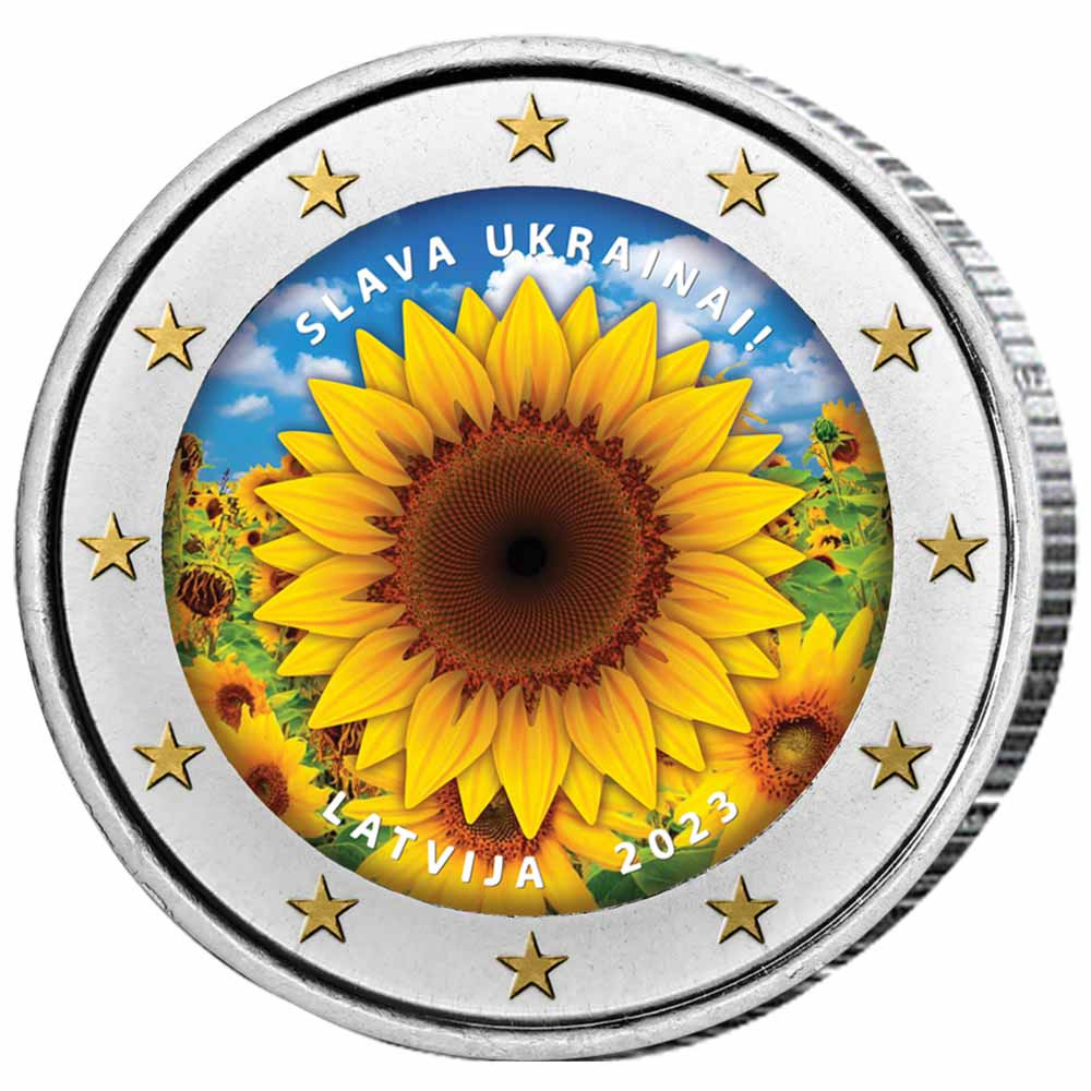 2 Euro Lettonie 2023 - Tournesol