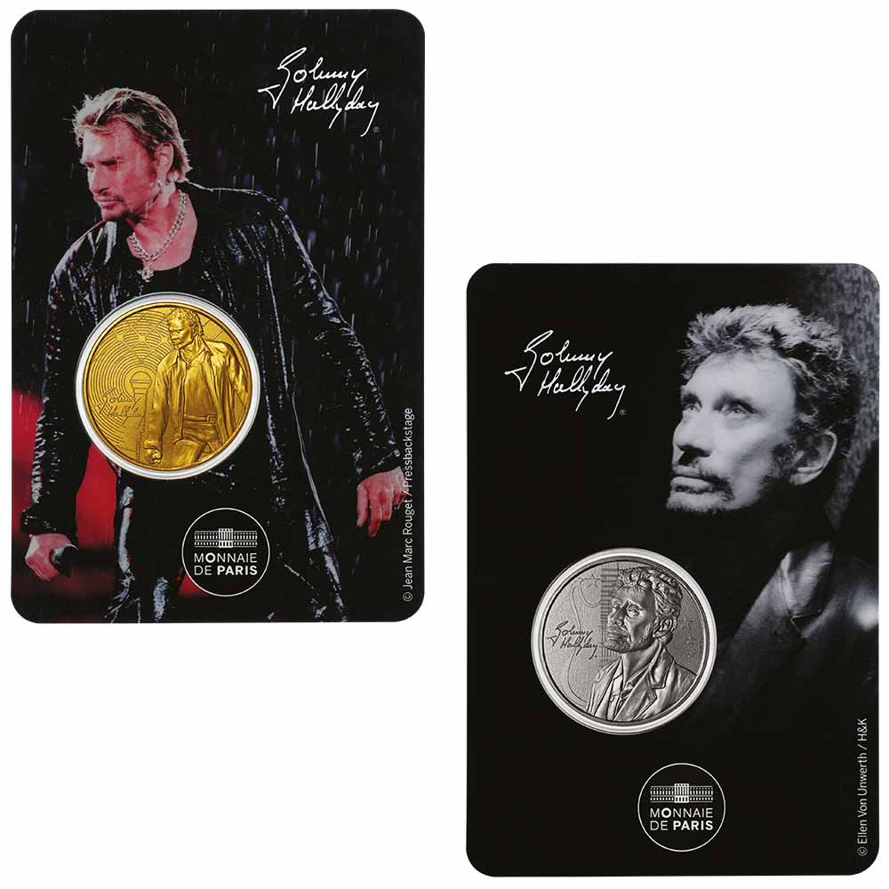 Lot des 2 Blisters Johnny Hallyday