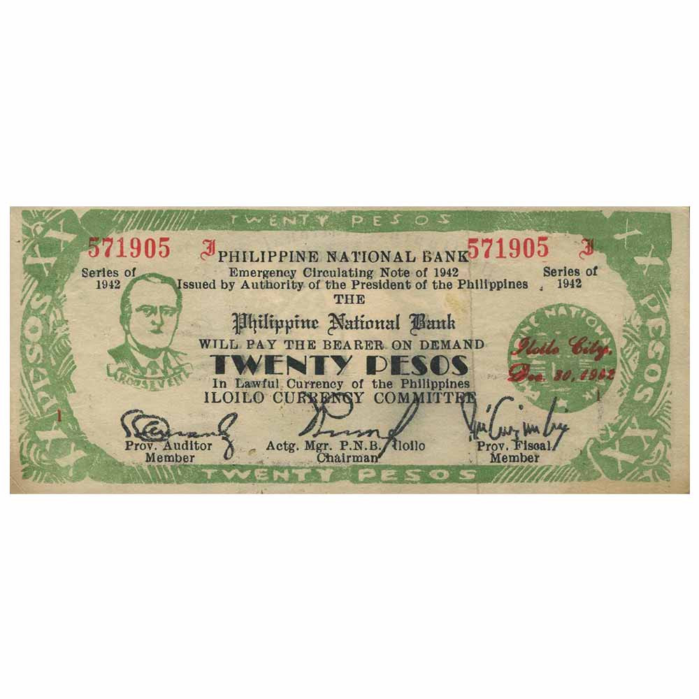 Billet de nécessité 1944 - 20 pesos Philippines