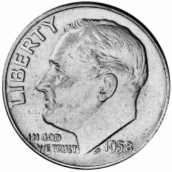 1 Dime Argent USA 1946-1964...