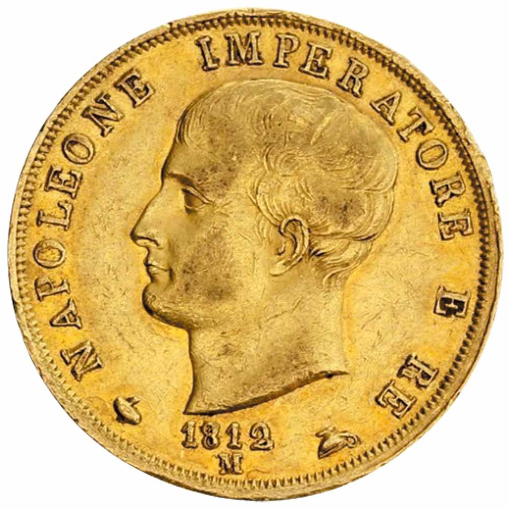 40 Lires Or Napoléon 1er Empereur et Roi - États italiens et Royaume de Napoléon