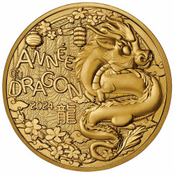 La 1/4 Euro France 2024 - Année du Dragon offerte*