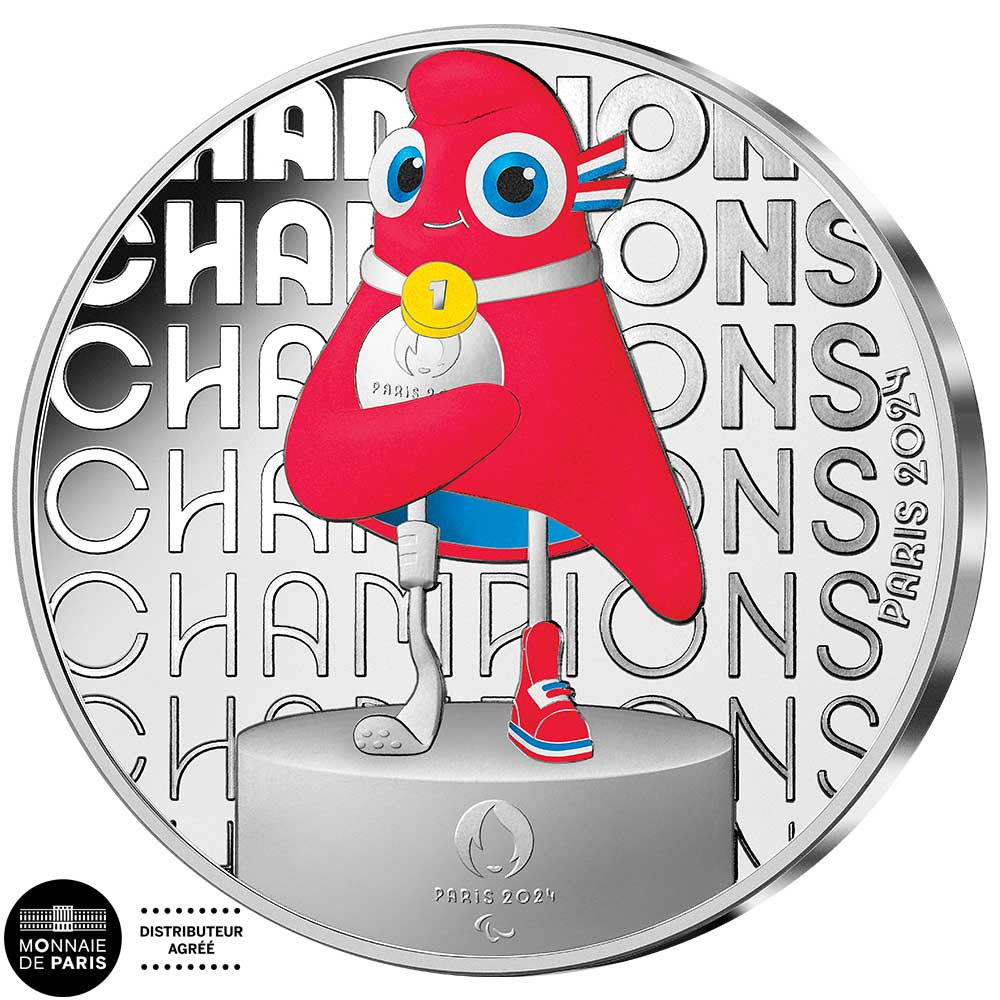 50 Euro Argent France 2023 colorisée - Podium