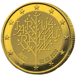 2 Euro Estonie 2020 dorée -...