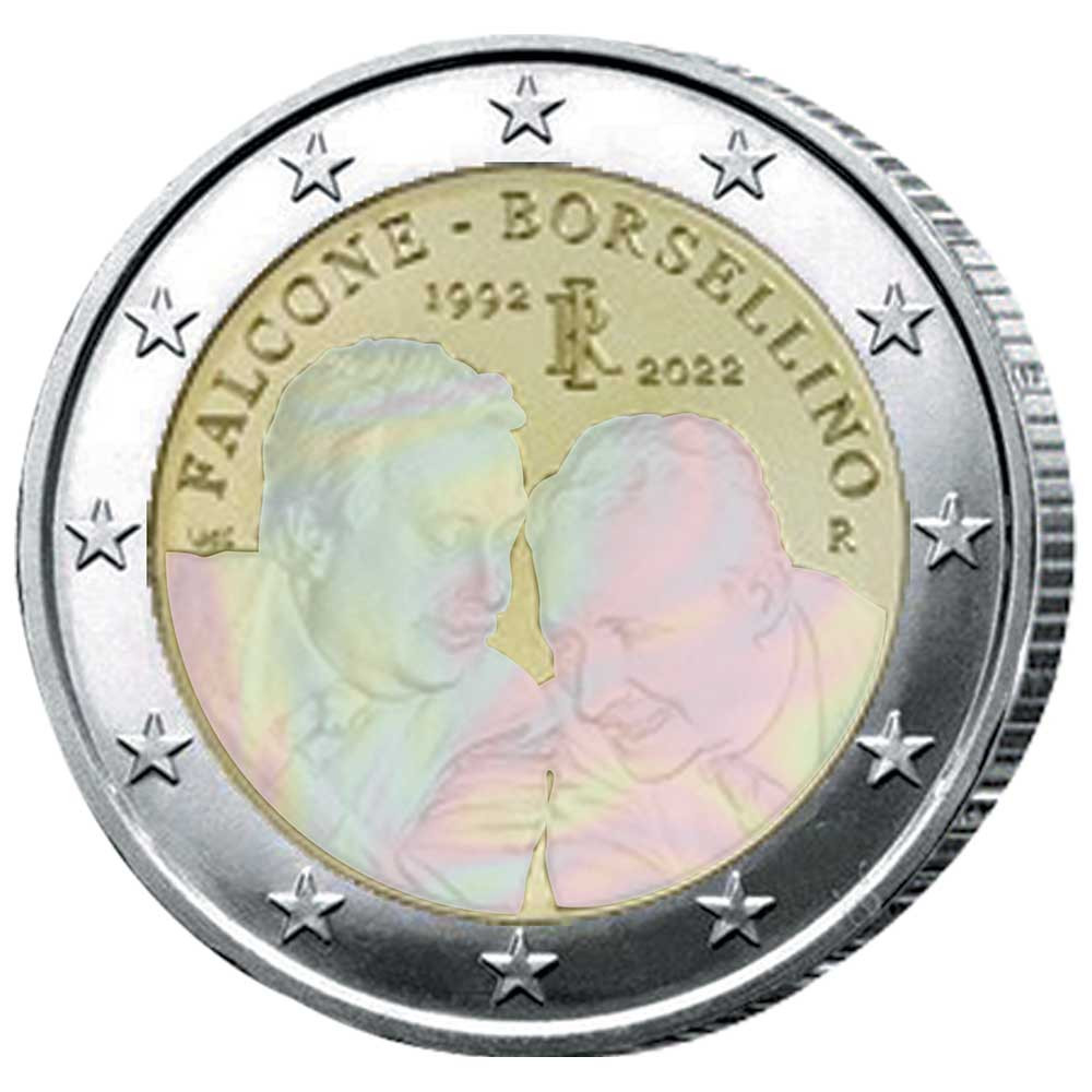 2 Euro Italie 2022 - Juges Borsellino et Falcone