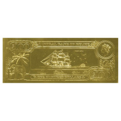 100 Dollars Or Belize 1984...