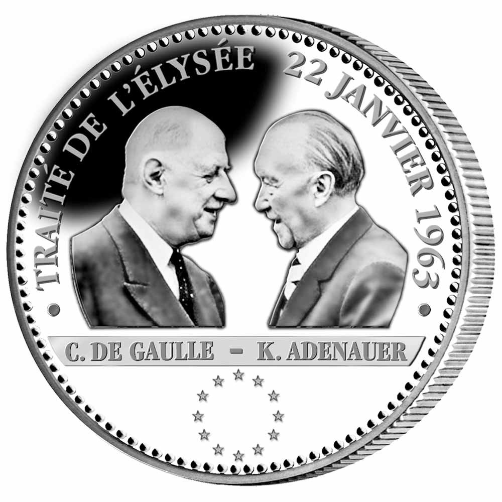 Konrad Adenauer et Charles de Gaulle