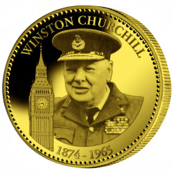 Winston Churchill dorée