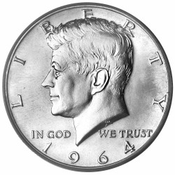 1/2 Dollar Argent 1964 -...