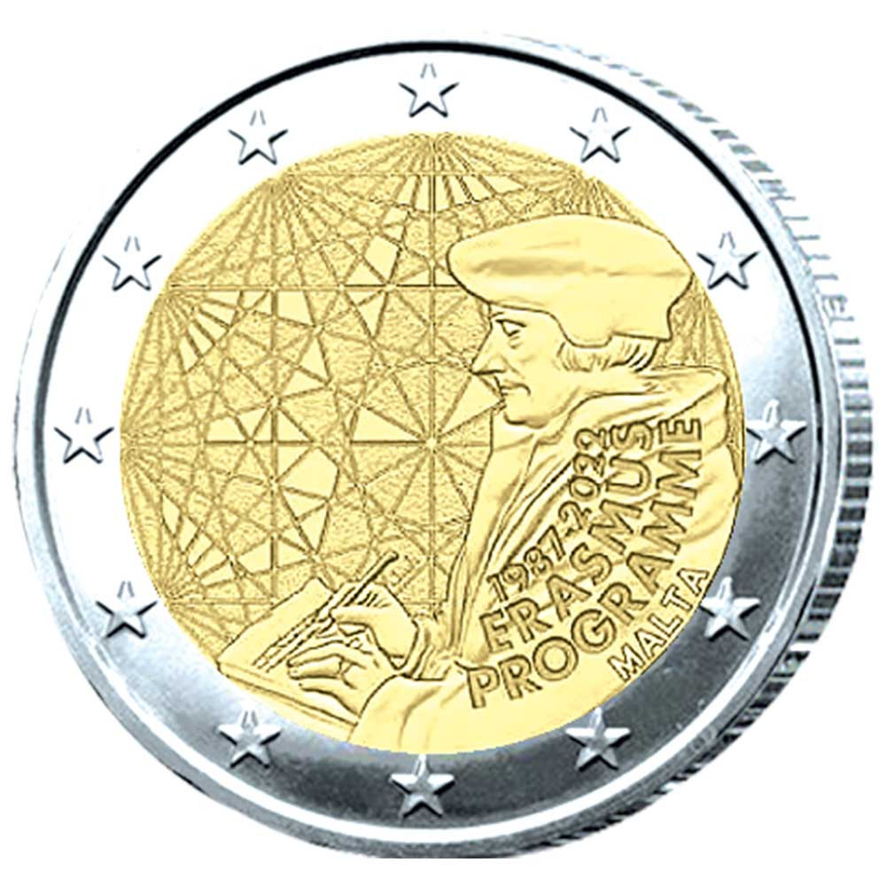 2 Euro Malte 2022 - 35 ans Erasmus