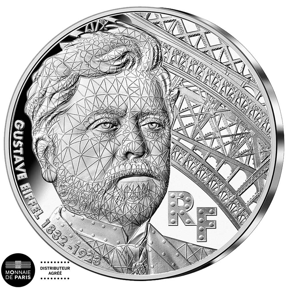 10 Euro Argent France BE 2023 - Gustave Eiffel